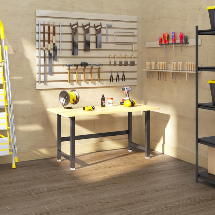 WB3R Packing Station Set | Packing Table with Roll Holder, Storage